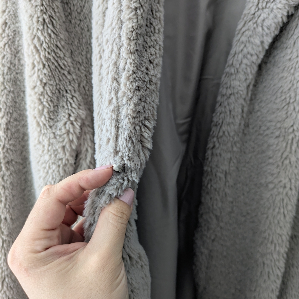 BB Dakota Cozy Gray Teddy Jacket - Picture 5 of 7